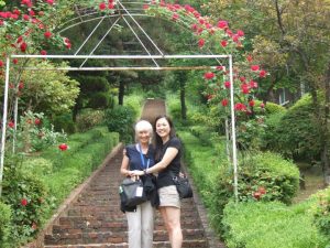 Mary and her mom, Nancy, in Korea