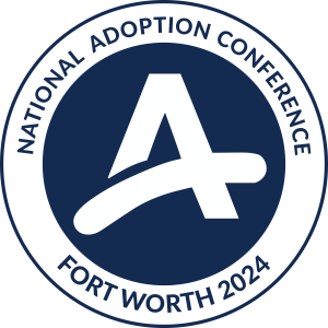 logo for the National Adoption Conference in Fort Worth in 2024